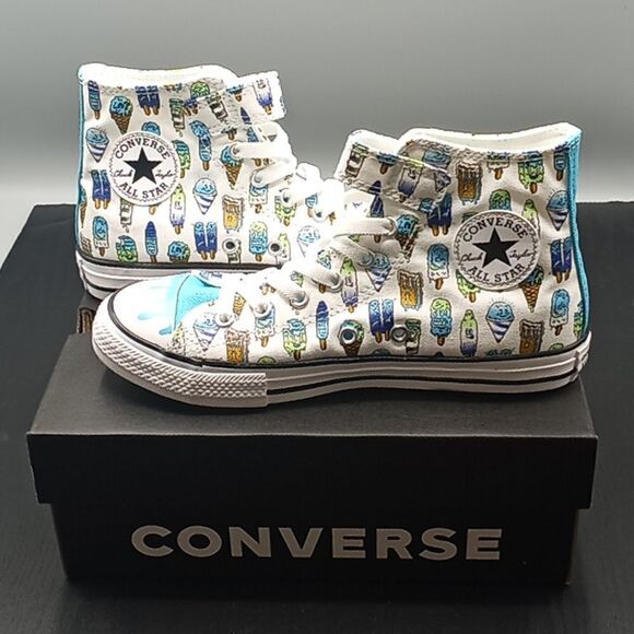 Little Kid Chuck Taylor All Star 🌟 Easy-On Frozen Treats Sneakers Shoes Size 3 - Picture 2 of 12